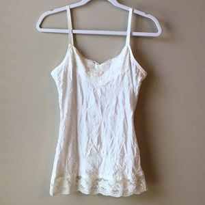 Dress Barn Ivory with Lace Camisole, L
